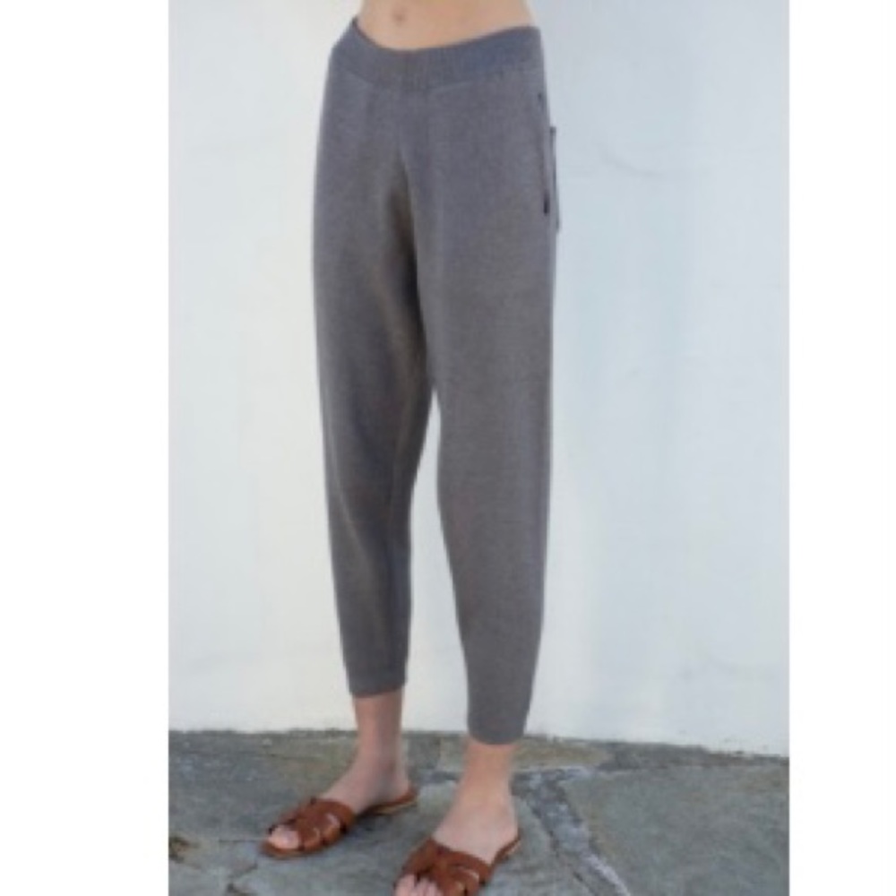 ELLANDEMM Capri Knit Pant size Small in Cream - Picture 2 of 6